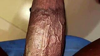 stockings on while deepthroating my toy like a slave