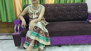 Teen boy catches beautiful bhabhi in hidden creampie sex act