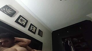 sexy latina model throws ass back in thong panties