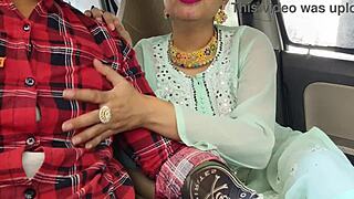 first time jija fucks sali wife’s sister romantically in car, bent over cowgirl doggy rough.