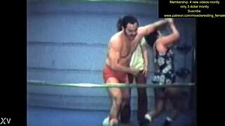 mixed wrestling gets intense and steamy quick! 💥😏