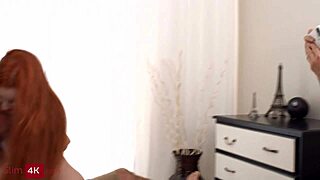 ever wonder how megan murkovski's shaved redhead pussy handles double penetration from two guys in mmf?