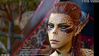 Laezel Submits Naked in Baldur's Gate 3 Sex Scene