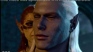 Laezel Submits Naked in Baldur's Gate 3 Sex Scene