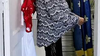 granny maria toilet peeps then joi jerks you off