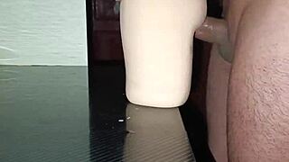 Sally spreads tight pussy for anal sex, quick handjob creampie between curvy thighs