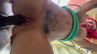 taking cock up my ass on house balcony neighbors watch creampie fill