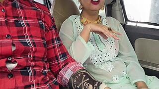 first time jija fucks sali wife’s sister romantically in car, bent over cowgirl doggy rough.