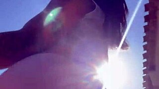 Fat ass trans teases huge cock!