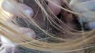cheating slut deepthroats my monster cock in the car