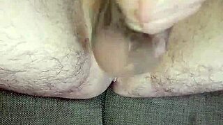 JERKING OFF HUGE Uncut COCK Cum Swallow in Bedroom