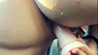 A cute latina in lingerie takes her solo public masturbation outdoors