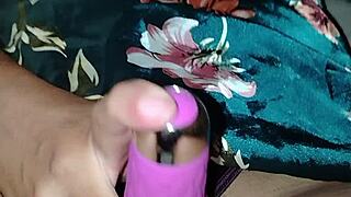 ohh my cousin from school walks in while i masturbate juicy pussy with dildo