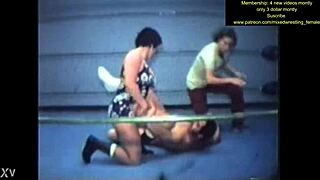 mixed wrestling gets intense and steamy quick! 💥😏