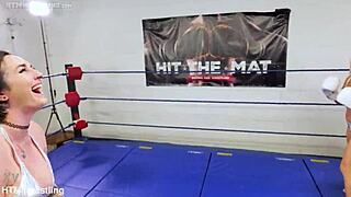 foxy tall fetish girl boxes small one punches fly!!