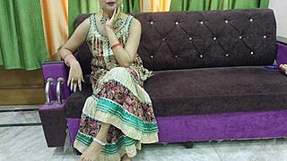 Teen boy catches beautiful bhabhi in hidden creampie sex act