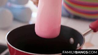 ⭐ young babysitter judy jolie gets banged hard by boss tommy gunn while mommy's out 😈 familybangs kitchen fuck!