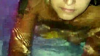 holy shit puta mexicana suckin dick pool neighbors watchin