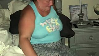 bbw shakes fat tits in vibrator pussy orgasm