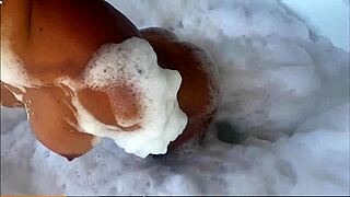 Neighbor's big ass brunette begs for huge cock in tight pussy after jacuzzi