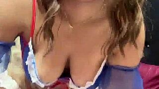 Can you handle this nerdy Snow White Latina masturbating solo?