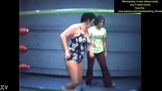 mixed wrestling gets intense and steamy quick! 💥😏