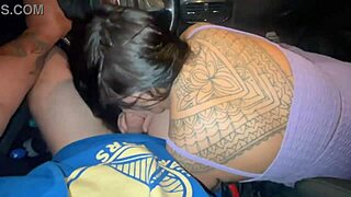 Caught Driving With Amateur Blowjob Multa Turns Into Big Cock Car Cum Thrill