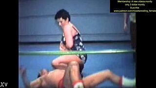 mixed wrestling gets intense and steamy quick! 💥😏