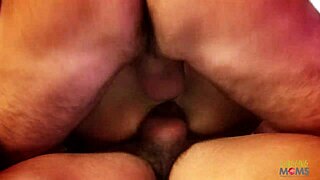 kinky babe tight holes double stuffed fat cocks