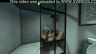 GF Spots My Monster Cock In Shower Begs To Join!