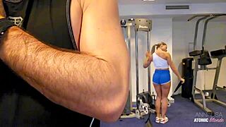 i train steve mori at gym then fuck her wet pussy first time 😈