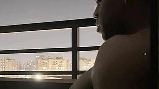 BLOWJOB ON HOTEL BALCONY WITH MY ROOMMATE AMATEUR COUPLE NYSDEL