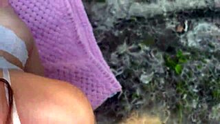 our outdoor forest picnic turned into wild creampie orgasm bliss