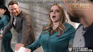 curvy milfs with huge boobs bang stepfamily cocks for game show prize