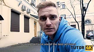 tutor4k. sex with my mature russian art tutor in stockings feels like a masterpiece!!