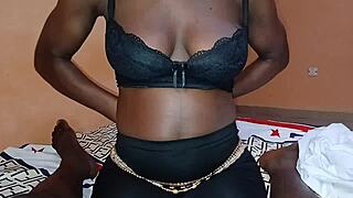 ebony slimthick grinds tight pussy on cock suggestively