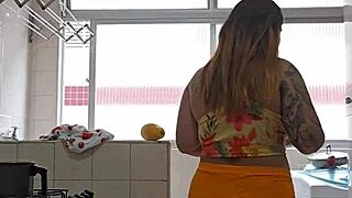 shorts pulled aside flashing my exhibitionist tease usa style
