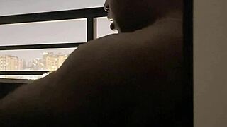 BLOWJOB ON HOTEL BALCONY WITH MY ROOMMATE AMATEUR COUPLE NYSDEL
