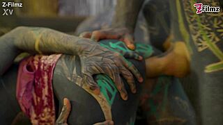 dreadlocked tattooed babe rides my cock anal cowgirl style ugh so tight