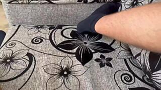 My pregnant wife takes double creampie in hairy pussy during amateur threesome cuckold POV