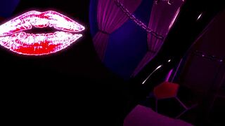 Goth girl pegs guy hard in VR BDSM!