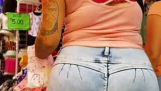 my jeans hug this culazo so tight and teasing