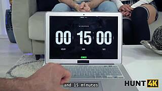 hunt4k blonde girlfriend cums fast in pickup game