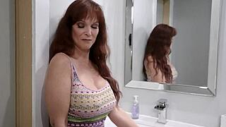 Stepson Catches Spying Stepmom Fucks Her Big Tits Sloppy