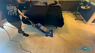 hey maid, vacuum my bedroom while i watch your milf tits bounce?
