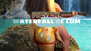 agarabas teases with gaping pussy before cum waterfall