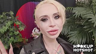 horny street slut sasha beart begs nade nasty for sloppy anal domination and cumshot