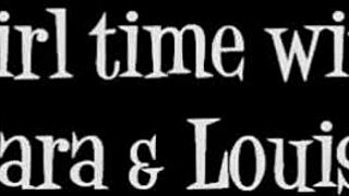 sara jay rams dildo deep in louise jenson's huge latina pussy