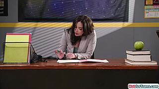 autumn rain becomes busty shemale pet for teacher casey calvert