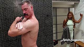 hey masseuse, you fixed my shower so i'll fuck you cowgirl style